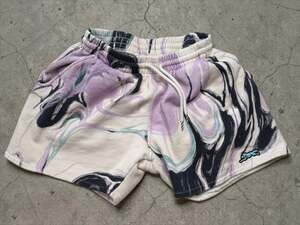 ICECREAM Marble Swirl Running Dog Sweat Shorts Size M